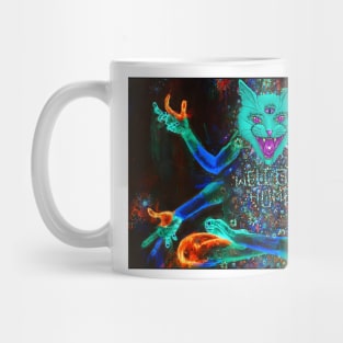 Psychedelic Kitty Cat Mug